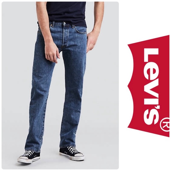Levi's Other - LEVI’S 501 ORIGINAL FIT MEN’S JEANS MED STONE WASH